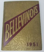 Belleville High School Bellevinois Yearbook 1951 Illinois Vintage  picture