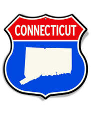 State of Connecticut Interstate - Shield Shape - Aluminum Sign - Made in USA picture