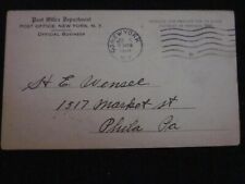 Antique postcard Post Office New York NY 1918 Post office inquiry department PC picture