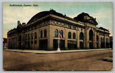 Postcard Auditorium, Canton, Ohio c1914 US Flag C2 picture