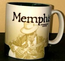 Starbucks Coffee Mug Cup MEMPHIS GLOBAL ICON 16 OZ. Blues Guitar Player 2011 NWT picture