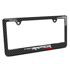 Ford F-150 Raptor SVT Black Carbon Fiber Look ABS Plastic License Plate Frame picture