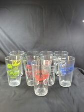 9 Vintage Pint Glasses Wall Street Market Playing Since 1987 Commemorative Rare picture