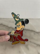 Vintage Stained Glass Suncatcher Ornament Mickey Mouse picture