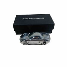 Porsche 1:43 718 Boxster S Paperweight Metal Silver Limited Edition Model Desk picture