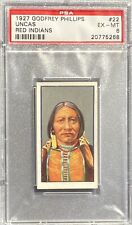 1927 Godfrey Phillips Red Indians #22 UNCAS - PSA 6 EX-MT picture
