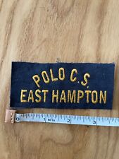 Vintage Polo Ralph Lauren embroidery Polo CS East Hampton NY picture