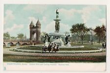 Vintage Tuck Postcard, Corning Fountain, Hartford, Connecticut picture