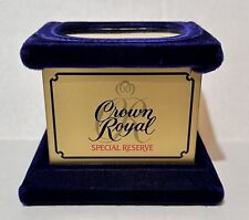 Vintage RARE Crown Royal Special Reserve Bottle Display Stand Velvet & Metal picture