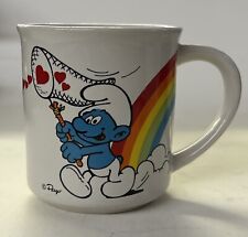 Vintage 1981 Smurfs Coffee Mug #7567/15 Wallace Berrie & Co Mint picture