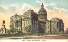 Postcard IN Indianapolis Indiana State Capitol Posted 1912 Vintage PC f9181 picture