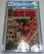 Iron Man # 6 CGC 9.2 (Marvel)1968 - OW/W pages - Crusher Appearance -  picture