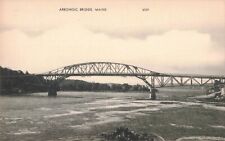 Arrowsic Bridge ME Maine Postcard B302 picture