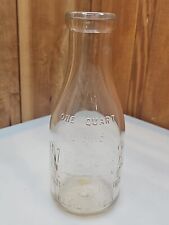 Weber's Milk Co. Milk Bottle Indianapolis Indiana Quart RARE BOTTLE  picture