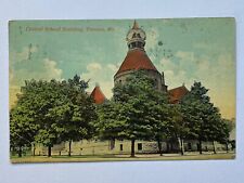 Antique Central School Building Trenton, Mo. Postcard 1912 Posted One Cent Stamp picture