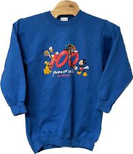 Vintage Walt Disney World 100 Years of Magic TImeline Sweatshirt XL Made In USA picture