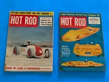 Vintage Lot of FIVE 1952 Hot Rod Magazines. Aug - Dec picture