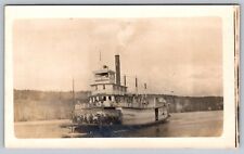Steam Boat River Vintage Post Card - C4 picture