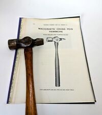 Rare Antique c.1900 Vaughan & Bushnell Machinists CROSS PEIN HAMMER - Beautiful picture