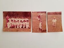 Little League Baseball Boys Team 3 Vintage Photos 1960's Geneva Ohio picture