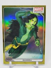 Gamora 2023 Upper Deck Marvel Platinum Yellow Rainbow Parallel #39 picture