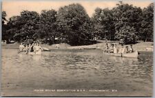 Postcard Indian Mound Reservation; B.S.A.; Oconomowoc, Wisconsin; Canoe Gf picture