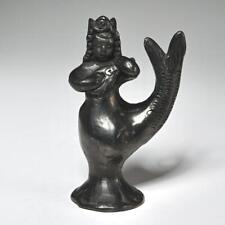 Dona Rosa Black Mermaid Musical Primitive Nautical Sculpture Pottery Whistle picture