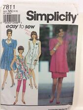 1992 Simplicity 7811 VTG Sewing Pattern Maternity Leggings Skirt Size NN 10 16 picture