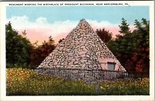 Mercersburg PA-Pennsylvania Monument Birthplace Pres. Buchanan Vintage Postcard picture