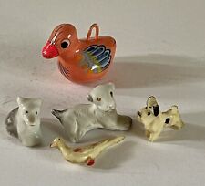 LOT OF 5 MINATURE ANIMAL FIGURES😺 picture