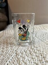 Walt Disney World 2000 Mickey Mouse McDonalds Square Glass Cup picture