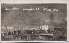 Chase BC Launching SS 'Crombie 2' Adams River Lumber Co RPPC Postcard H34 *as is picture