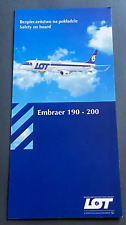LOT Polish Airlines Embraer 190-200 Safety Card picture