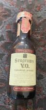 Vintage Mini Seagrams V.O. Canadian Whiskey Bottle 4.5