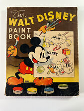 ORIGINAL 1937 Walt Disney Paint Book Mickey Mouse Donald Duck coloring book picture
