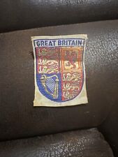 Great Britain Vintage Souvenir Sew On Patch Traveling Collectible picture