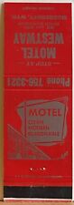 Motel Westway Moorcroft WY Wyoming Hugh Davidson Owner Vintage Matchbook Cover picture