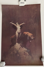 Frank Frazetta Sun Goddess Fantasy Poster 14”X 22” Vintage Original 1979 Print#2 picture