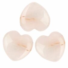 5/10PCS Natural Crystal Quartz Carved Heart Shaped Healing Love Gemstone 20mm picture