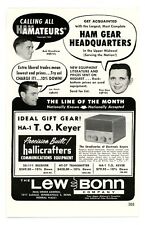 QST Ham Radio Magazine Print Ad LEW & BONN HA-1 T.O. Portable Keyer (12/60) picture