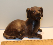 Older Bronze Statue Dog 4 