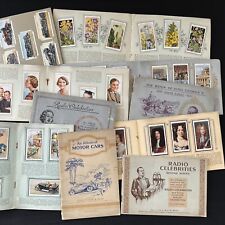 Lot of 10 Cigarette Card Albums w/ 8 Complete Sets Wills Radio Celebrities + picture