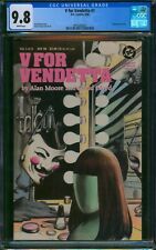 V for Vendetta #1 (1988) ❄️ CGC 9.8 WHITE Pages ❄️ Alan Moore DC Graded Comic picture