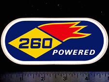 SUNOCO 260 Powered - Original Vintage 1960's 70’s Racing Decal/Sticker picture