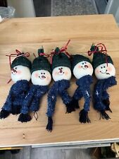 Christmas Snowman Head Ornament Caps and Noses 2-3/4” Diameter picture