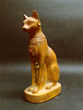 Rare Ancient Egyptian Antique Antiquities Ancient Bastet Cat Scarab Egyptian Bc_ picture