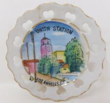VTG 1950's Los Angeles California Union Station Souvenir Pin Dish / Trinket Tray picture
