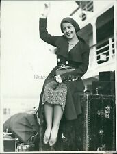 1931 Aida Marroquin Guatemala City Student Arrives La Harbor Society Photo 6X8 picture