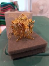Carousel 1989 Danbury Mint 23KT Gold Electroplate Ornament picture