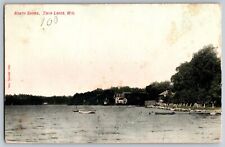 Wisconsin WI - North Shore - Twin Lakes - Vintage Postcard - Posted 1908 picture